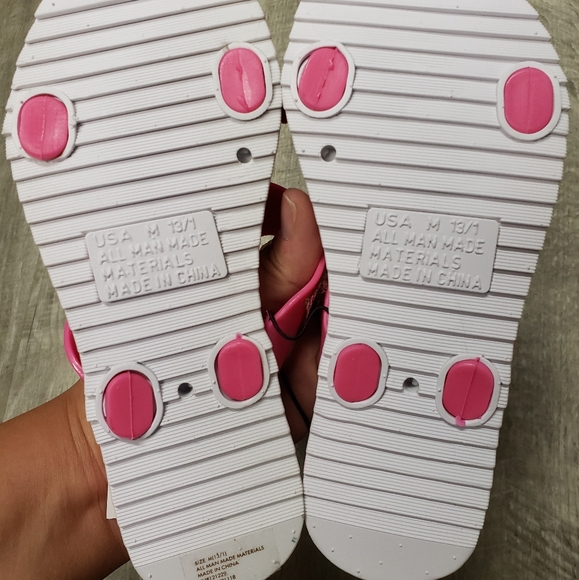 🆕️ BeBe Girls 🎂 🎁 Pink Bling 2 Strap Slides Sandals 💖Size 2/3 Big Girls Shoe - Picture 16 of 16